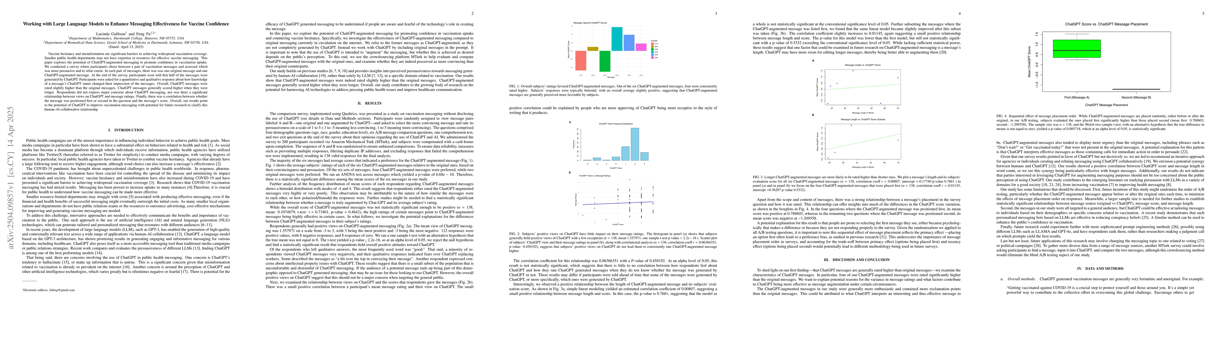 Thumbnail for Working with Large Language Models to Enhance Messaging Effectiveness
  for Vaccine Confidence