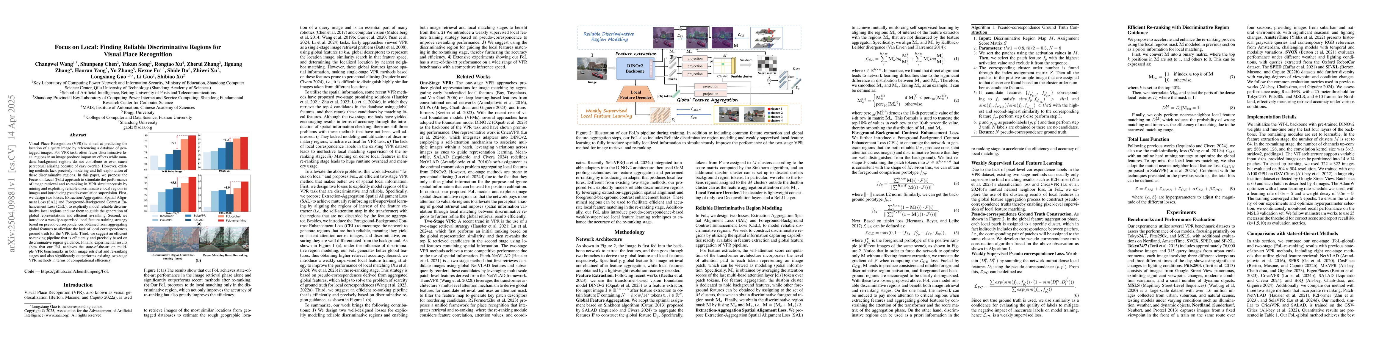 Thumbnail for Focus on Local: Finding Reliable Discriminative Regions for Visual Place
  Recognition