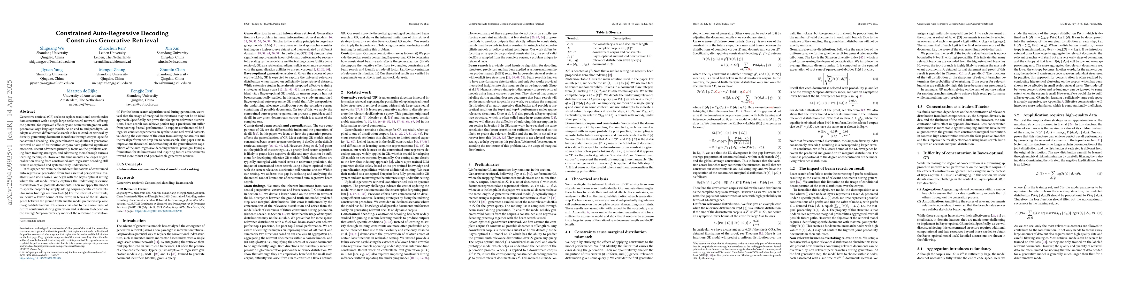 Thumbnail for Constrained Auto-Regressive Decoding Constrains Generative Retrieval