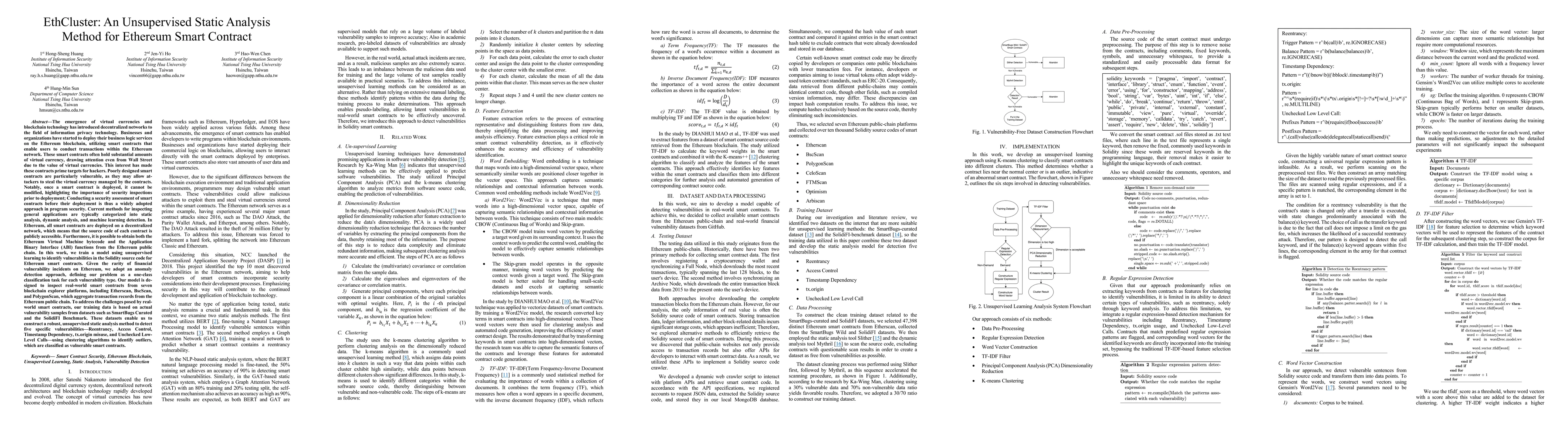 Thumbnail for EthCluster: An Unsupervised Static Analysis Method for Ethereum Smart
  Contract