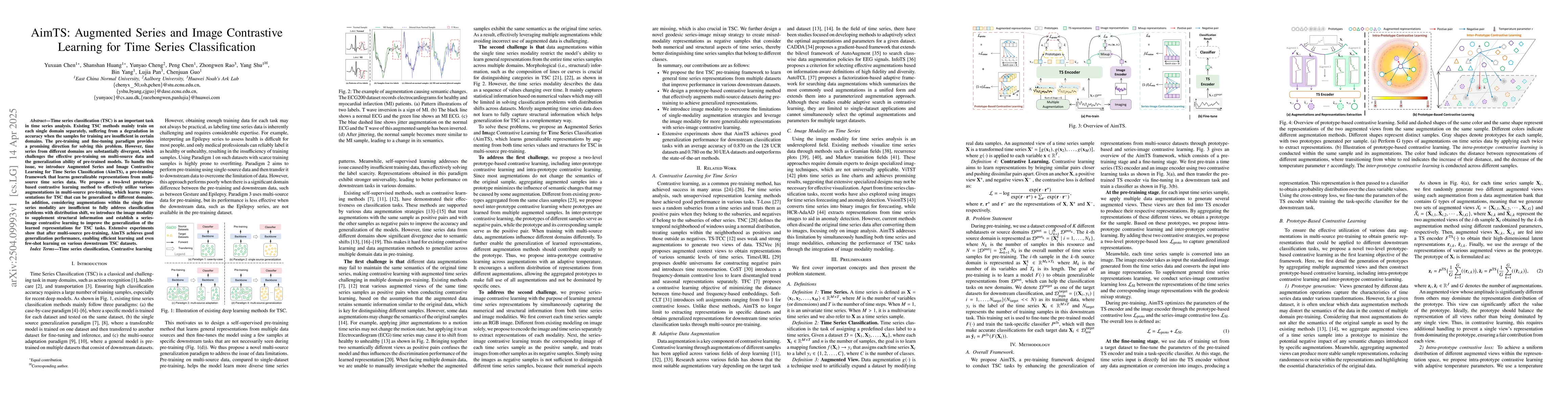 Thumbnail for AimTS: Augmented Series and Image Contrastive Learning for Time Series
  Classification