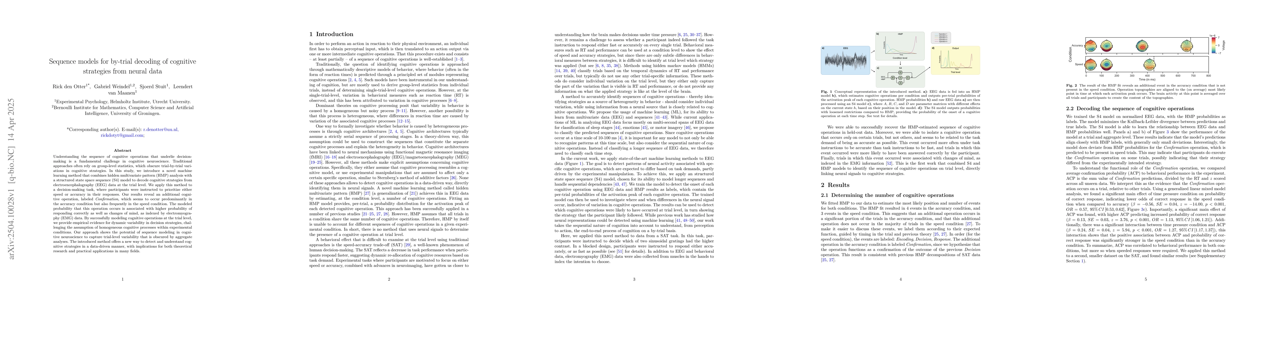 Thumbnail for Sequence models for by-trial decoding of cognitive strategies from
  neural data