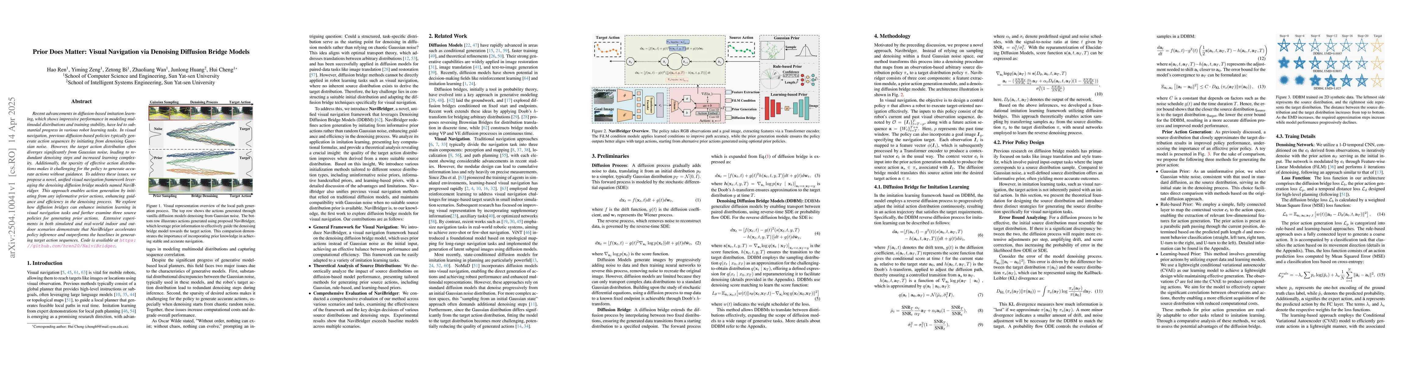 Thumbnail for Prior Does Matter: Visual Navigation via Denoising Diffusion Bridge
  Models