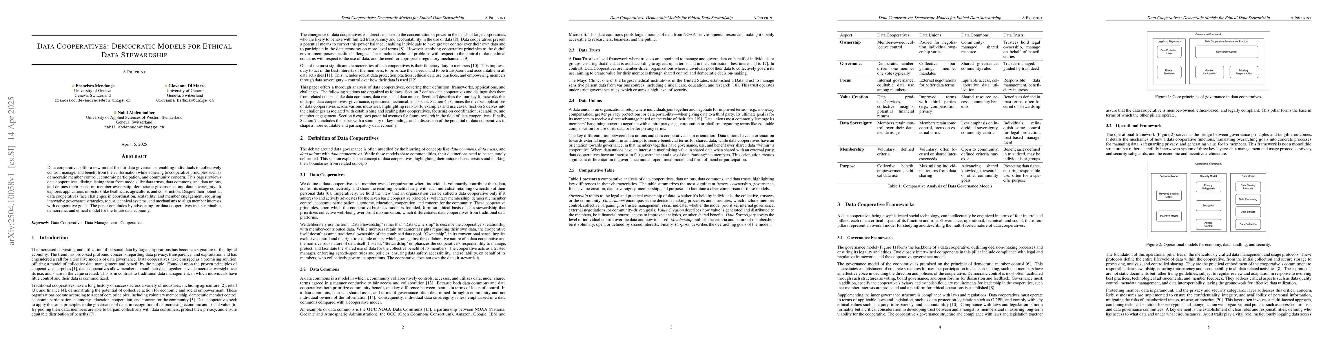 Thumbnail for Data Cooperatives: Democratic Models for Ethical Data Stewardship