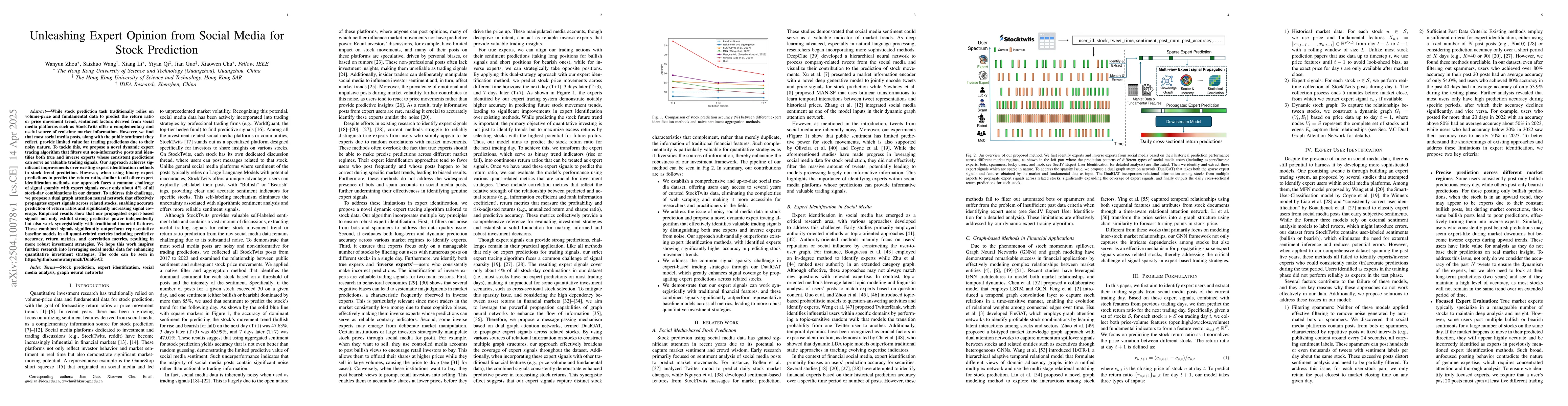 Thumbnail for Unleashing Expert Opinion from Social Media for Stock Prediction