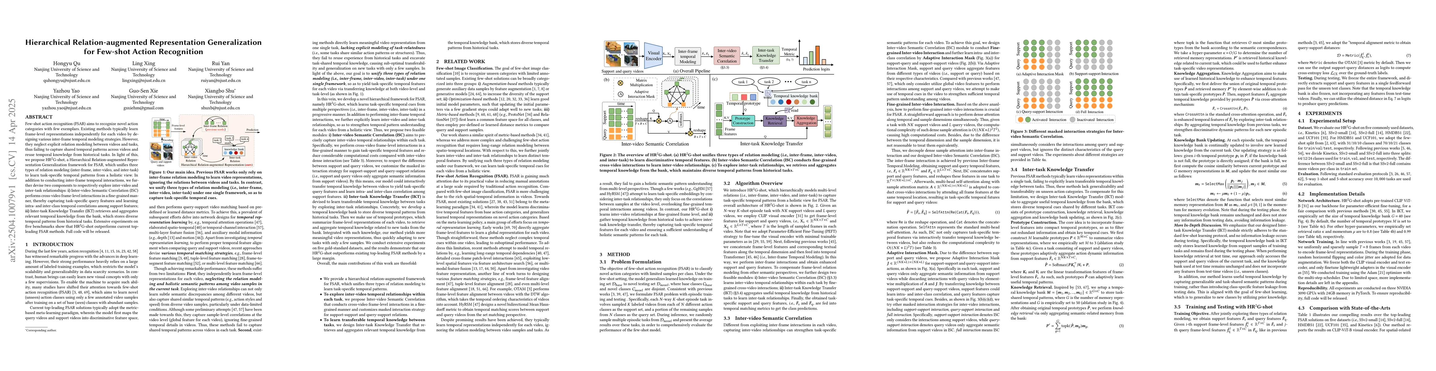 Thumbnail for Hierarchical Relation-augmented Representation Generalization for
  Few-shot Action Recognition