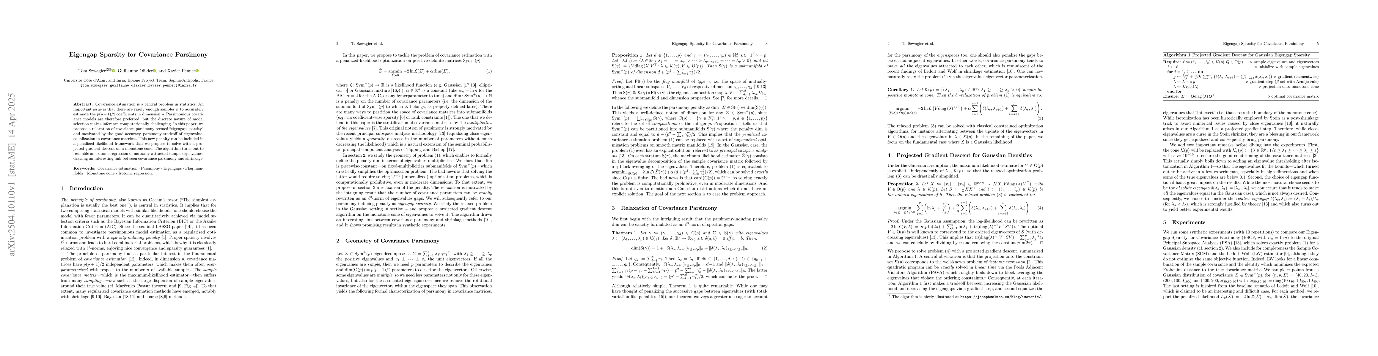 Thumbnail for Eigengap Sparsity for Covariance Parsimony