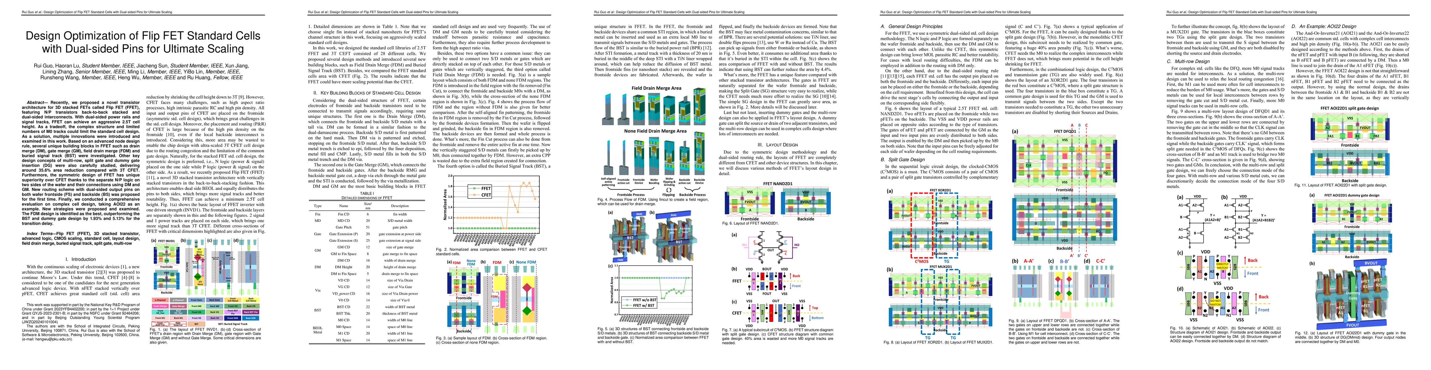 Thumbnail for Design Optimization of Flip FET Standard Cells with Dual-sided Pins for
  Ultimate Scaling