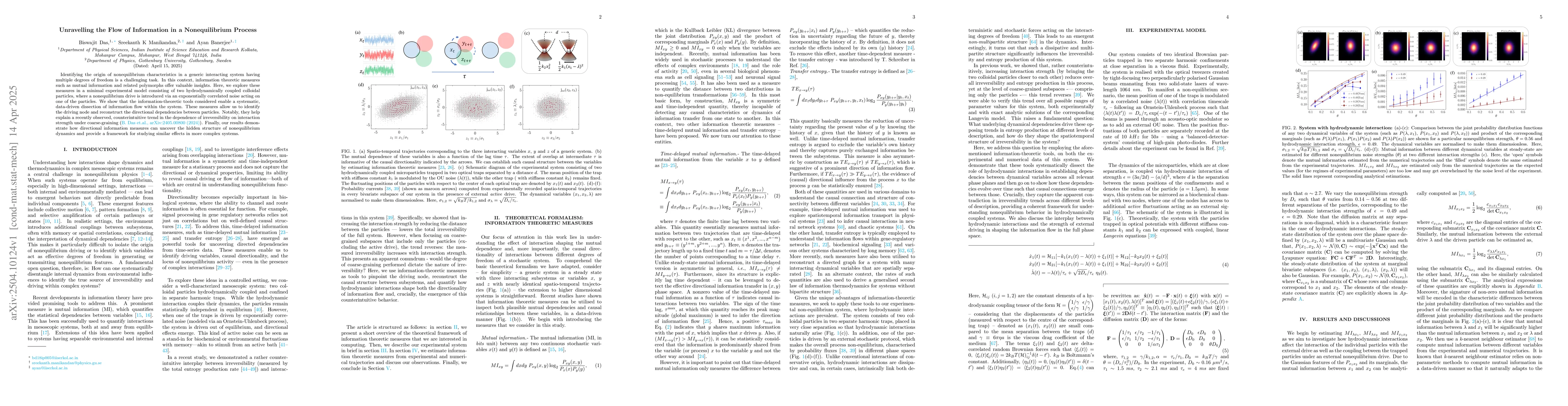 Thumbnail for Unravelling the Flow of Information in a Nonequilibrium Process