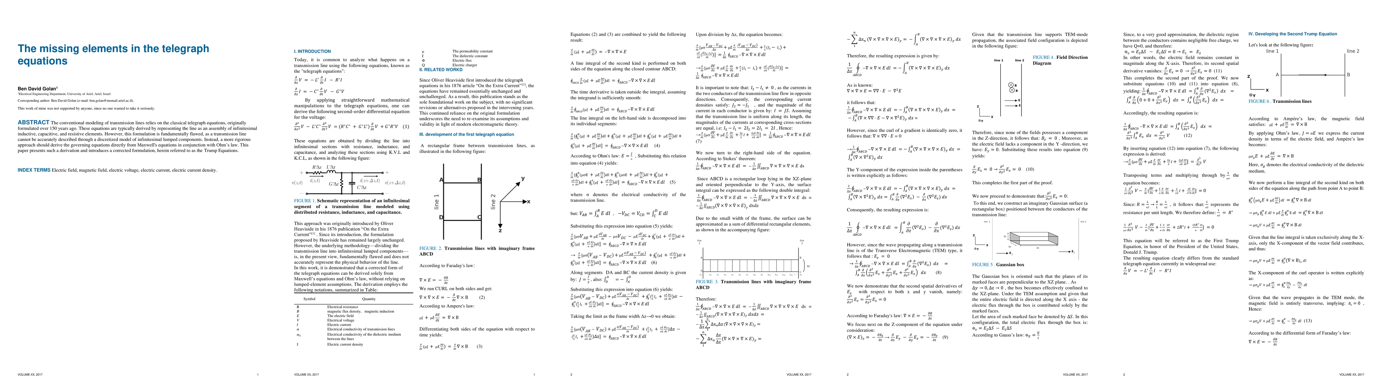 Thumbnail for The missing elements in the telegraph equations