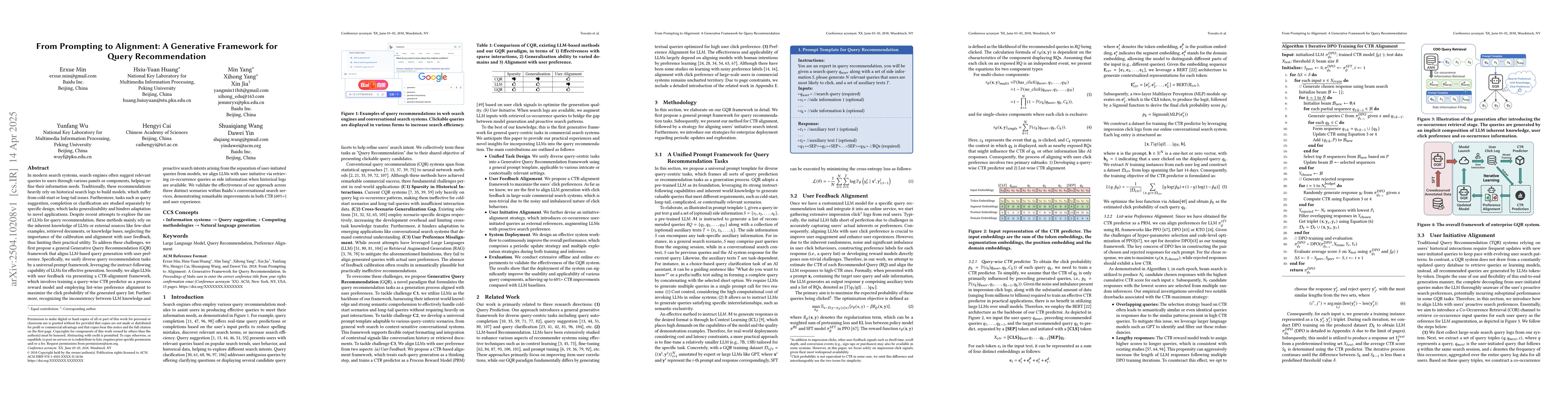 Thumbnail for From Prompting to Alignment: A Generative Framework for Query
  Recommendation