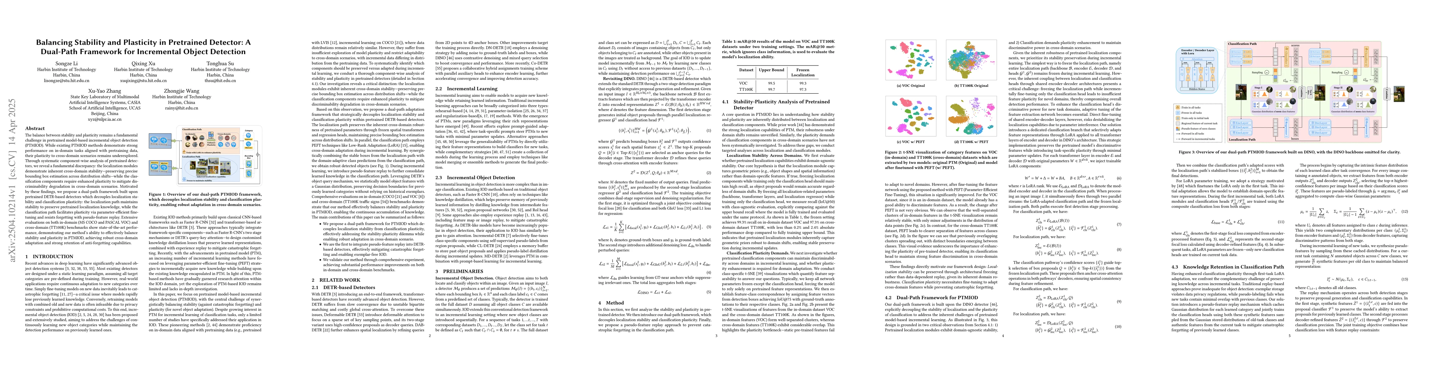 Thumbnail for Balancing Stability and Plasticity in Pretrained Detector: A Dual-Path
  Framework for Incremental Object Detection