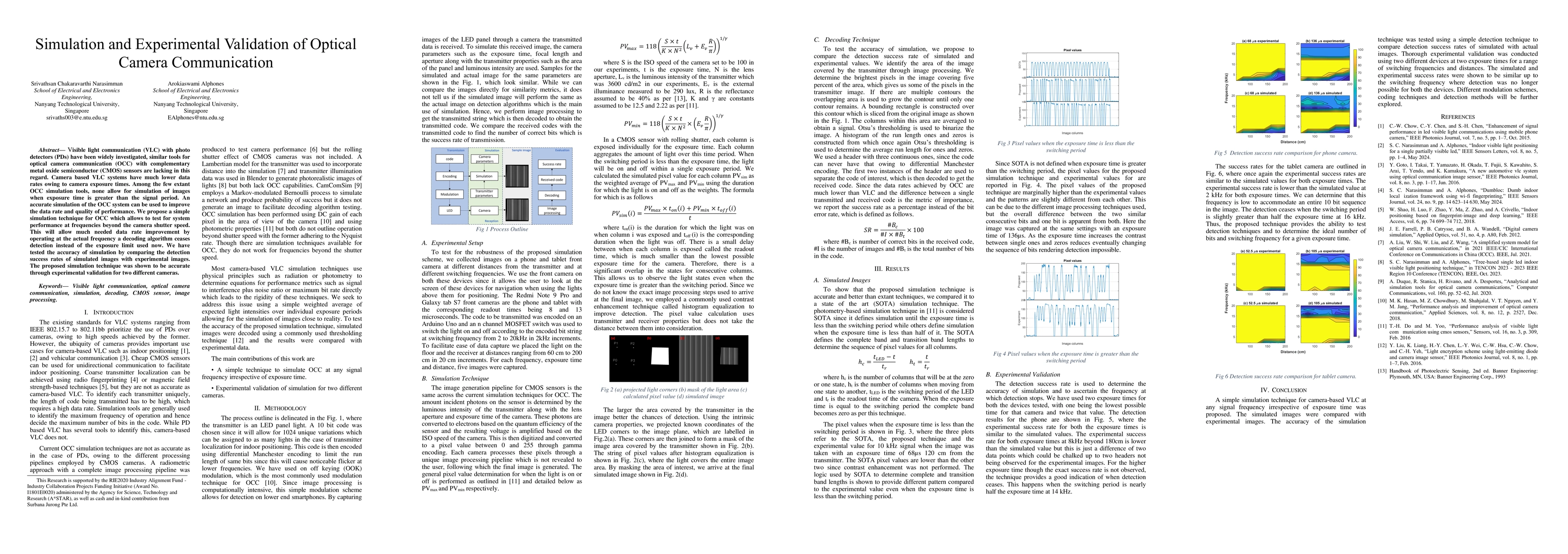 Thumbnail for Simulation and Experimental Validation of Optical Camera Communication