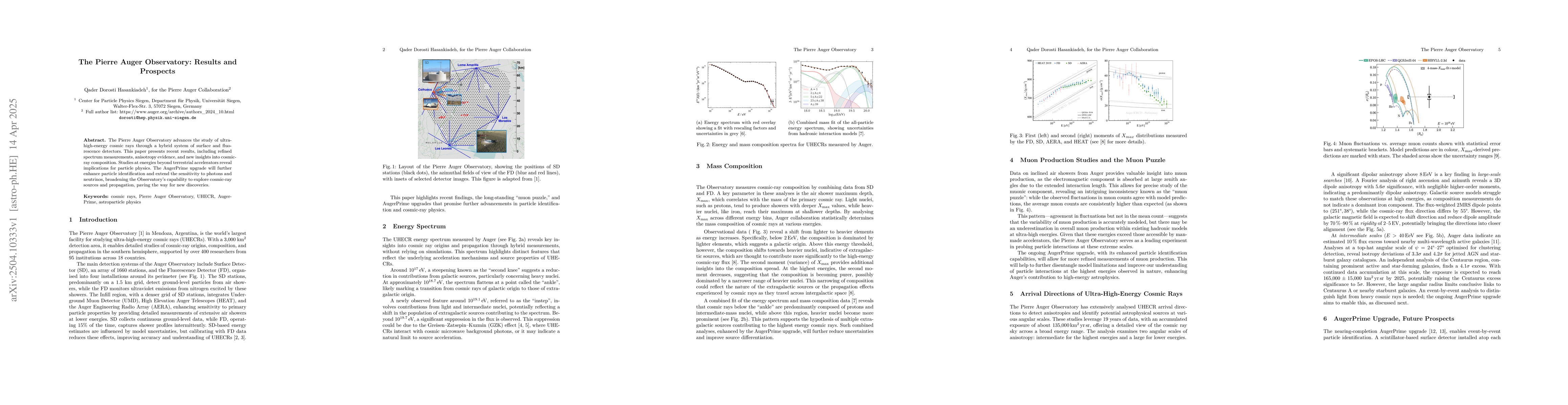 Thumbnail for The Pierre Auger Observatory: Results and Prospects