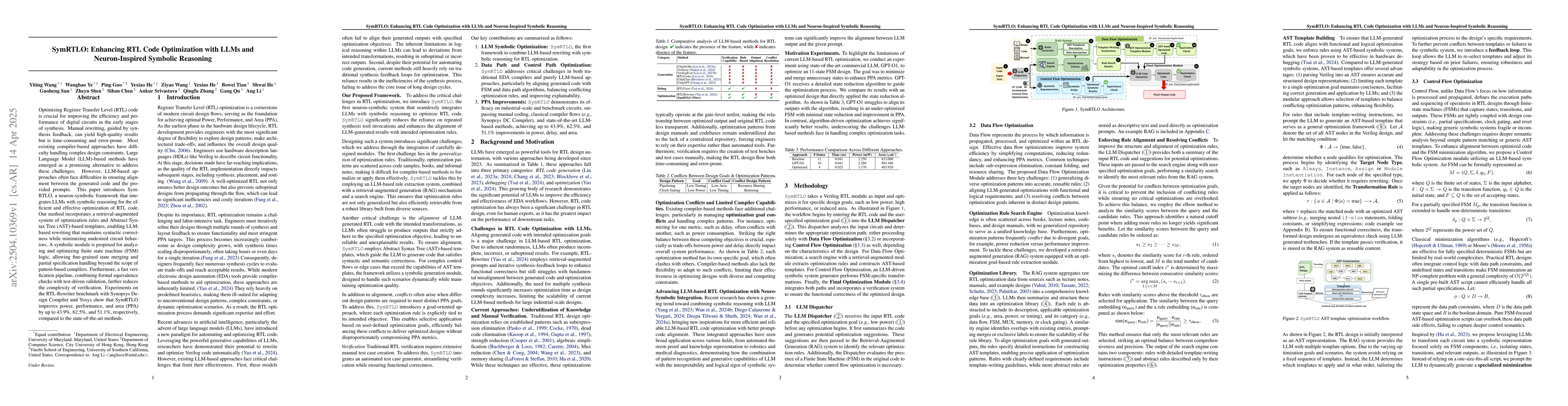 Thumbnail for SymRTLO: Enhancing RTL Code Optimization with LLMs and Neuron-Inspired
  Symbolic Reasoning