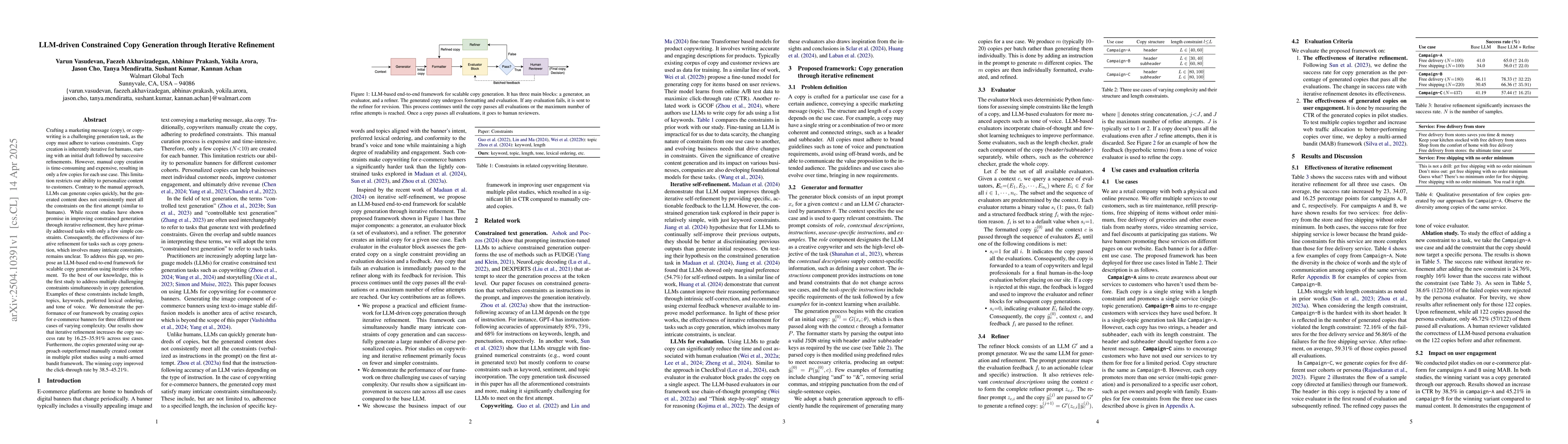 Thumbnail for LLM-driven Constrained Copy Generation through Iterative Refinement