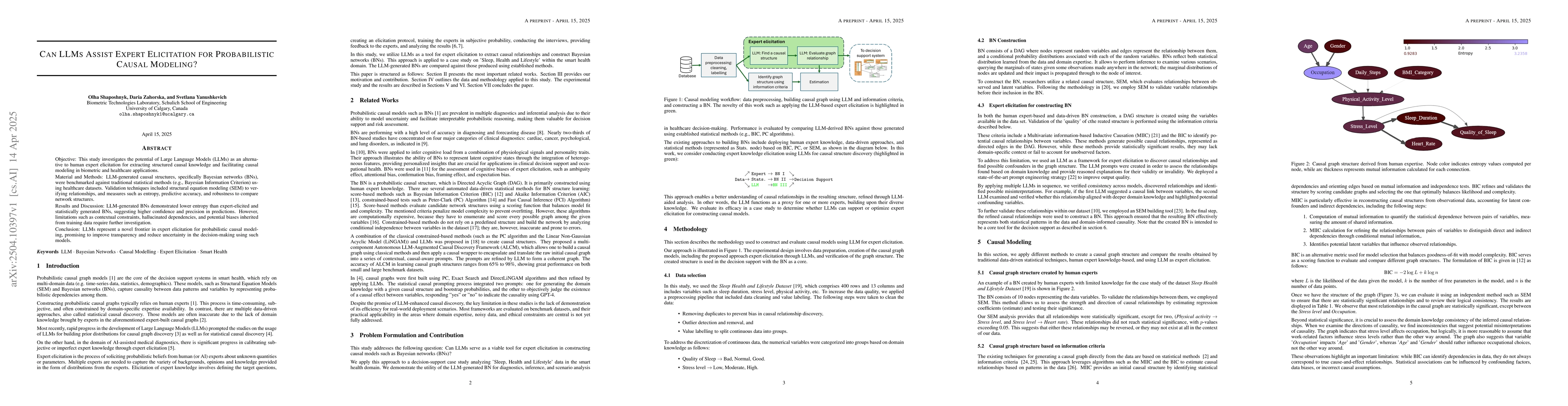 Thumbnail for Can LLMs Assist Expert Elicitation for Probabilistic Causal Modeling?
