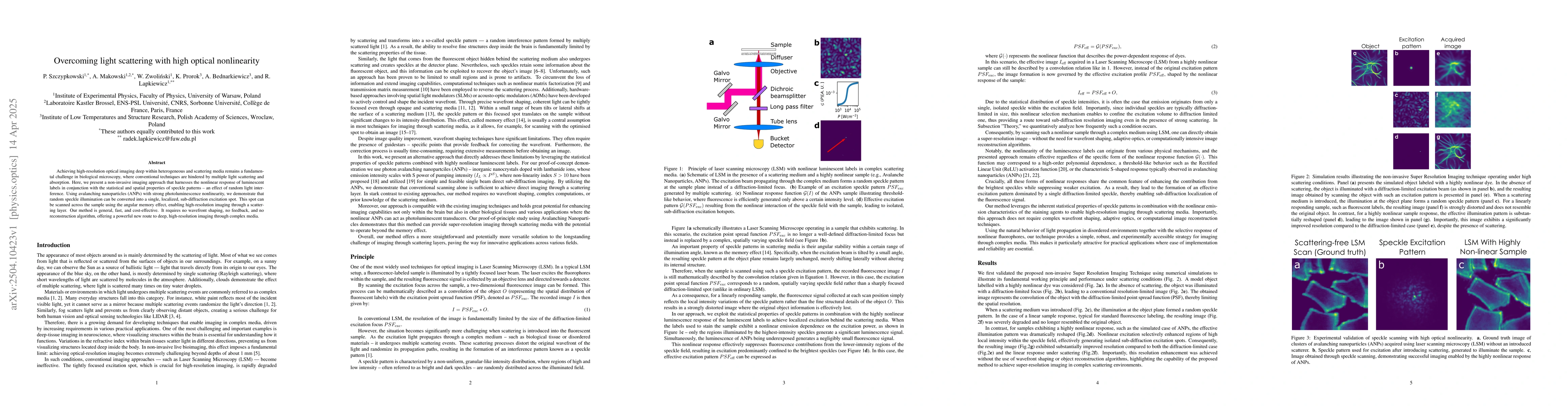 Thumbnail for Overcoming light scattering with high optical nonlinearity