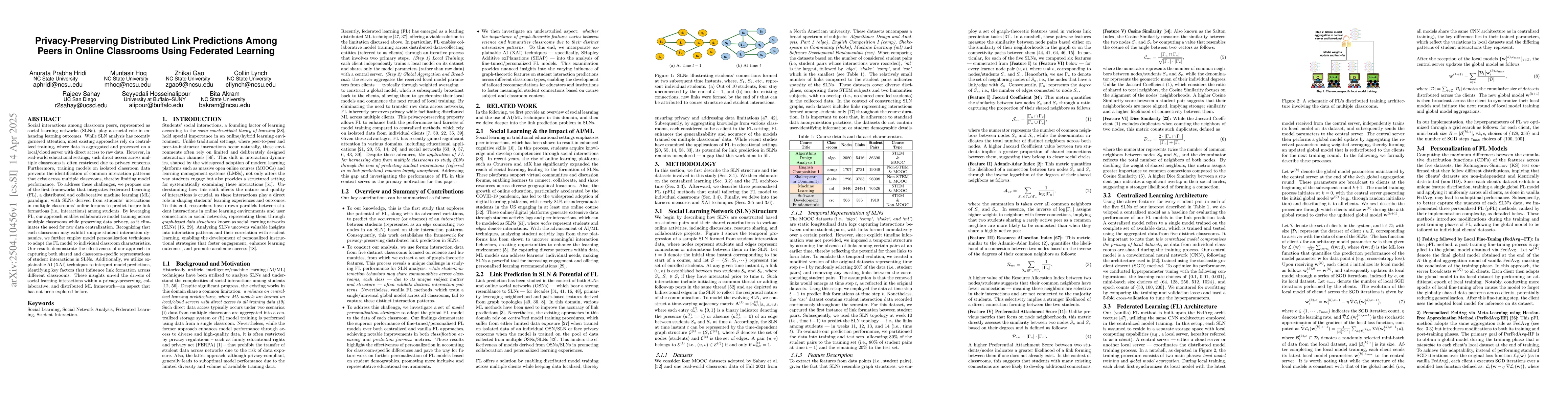 Thumbnail for Privacy-Preserving Distributed Link Predictions Among Peers in Online
  Classrooms Using Federated Learning