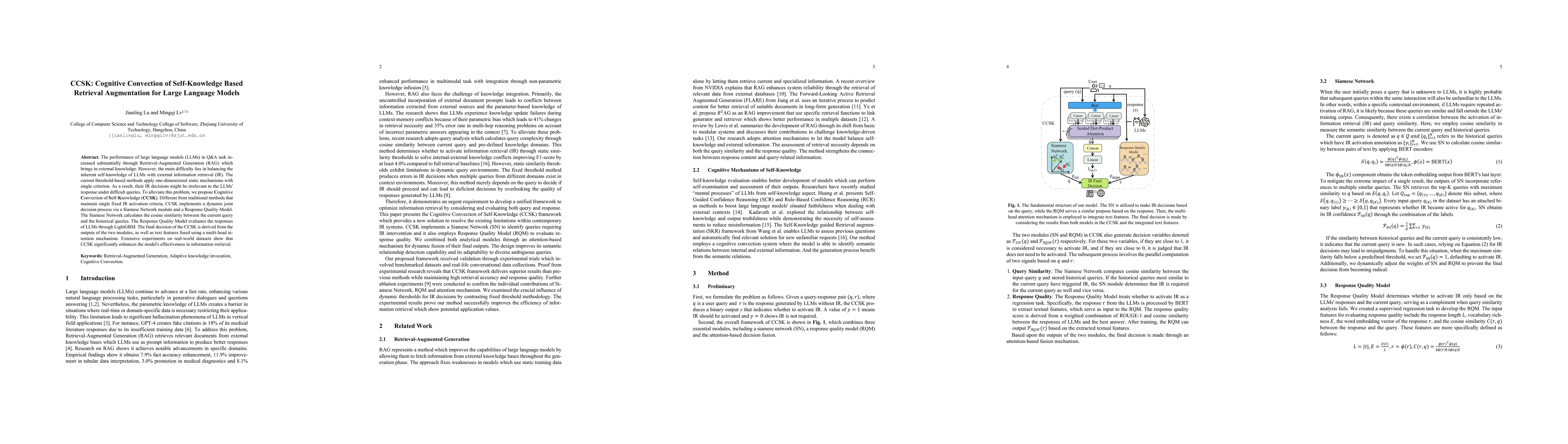 Thumbnail for CCSK:Cognitive Convection of Self-Knowledge Based Retrieval Augmentation
  for Large Language Models