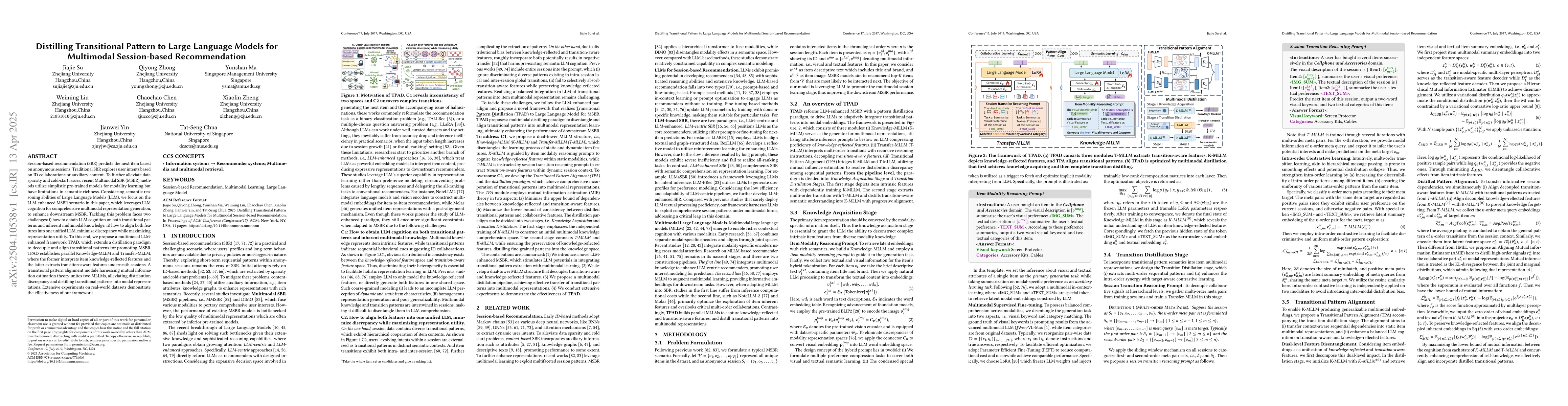 Thumbnail for Distilling Transitional Pattern to Large Language Models for Multimodal
  Session-based Recommendation