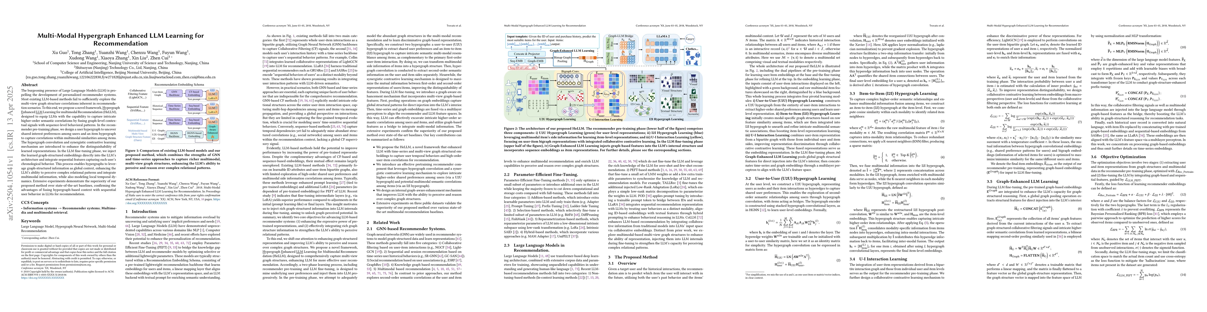Thumbnail for Multi-Modal Hypergraph Enhanced LLM Learning for Recommendation