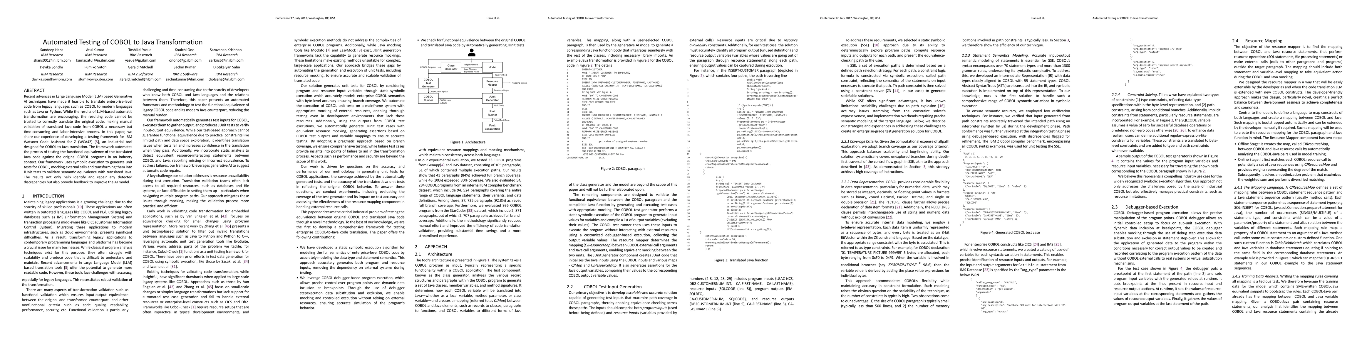 Thumbnail for Automated Testing of COBOL to Java Transformation