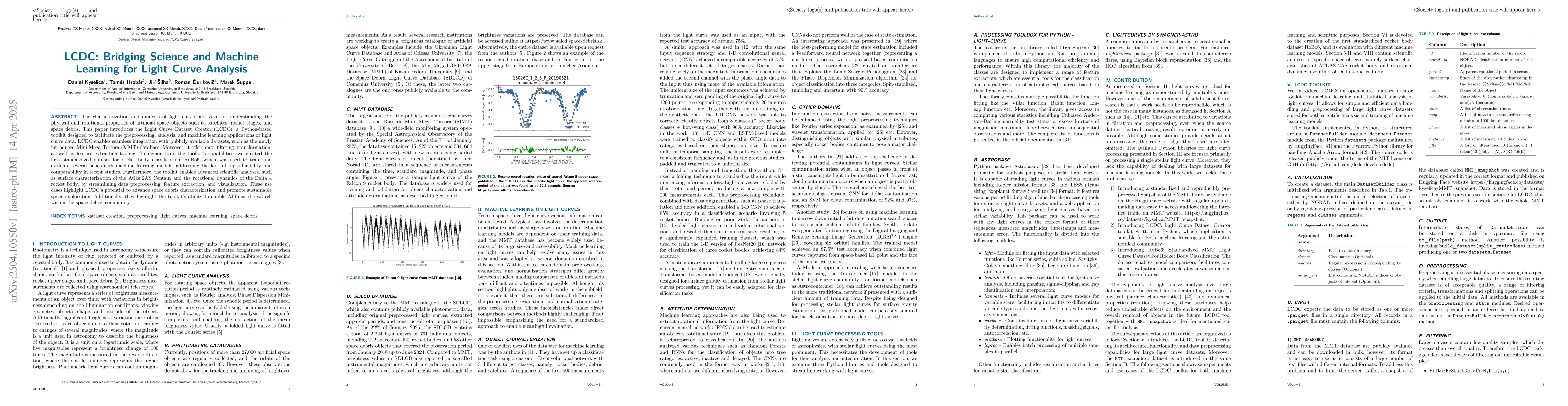 Thumbnail for LCDC: Bridging Science and Machine Learning for Light Curve Analysis