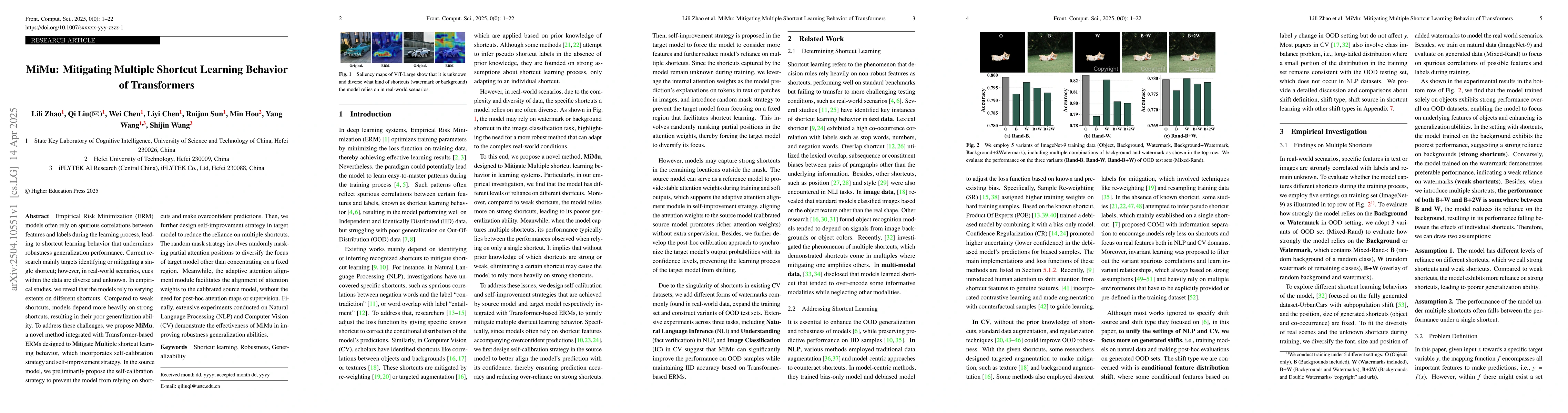 Thumbnail for MiMu: Mitigating Multiple Shortcut Learning Behavior of Transformers