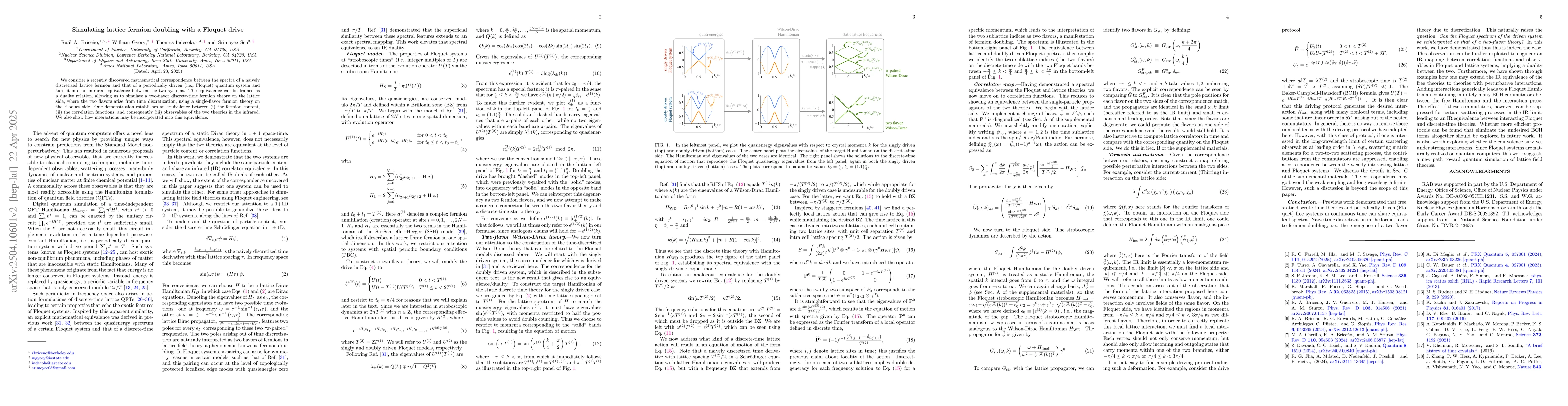 Thumbnail for Simulating lattice fermion doubling with a Floquet drive