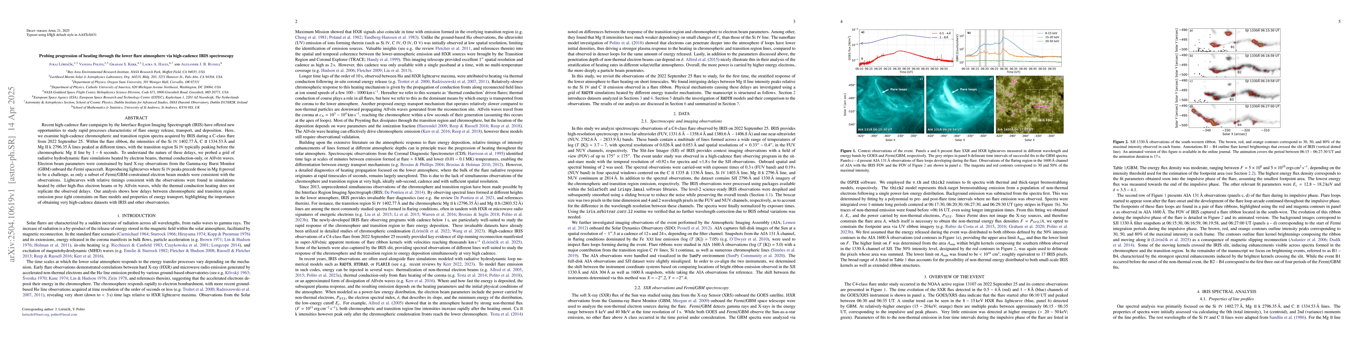 Thumbnail for Probing progression of heating through the lower flare atmosphere via
  high-cadence IRIS spectroscopy