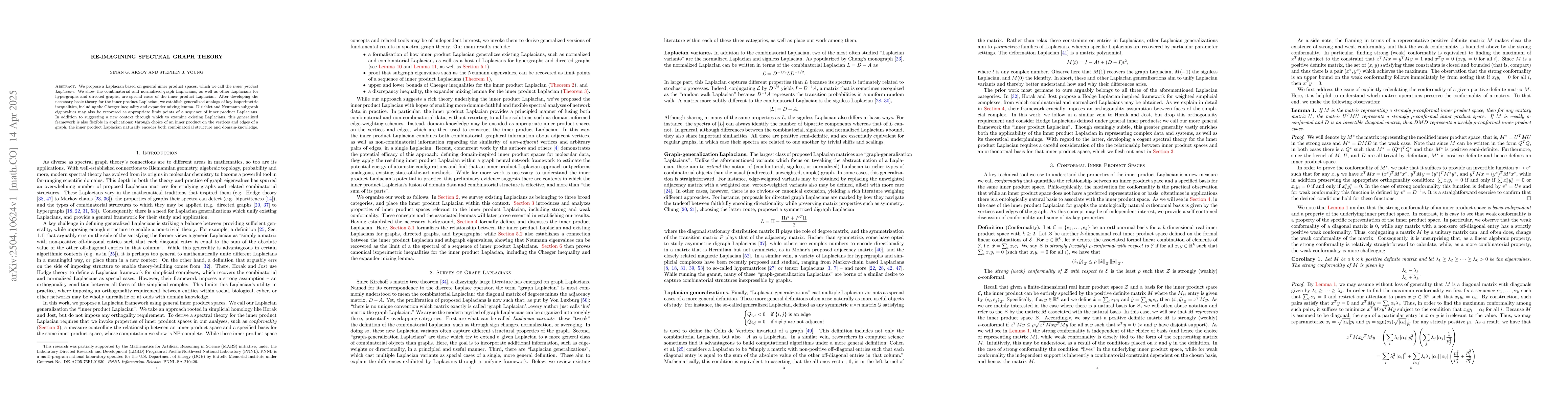 Thumbnail for Re-imagining Spectral Graph Theory