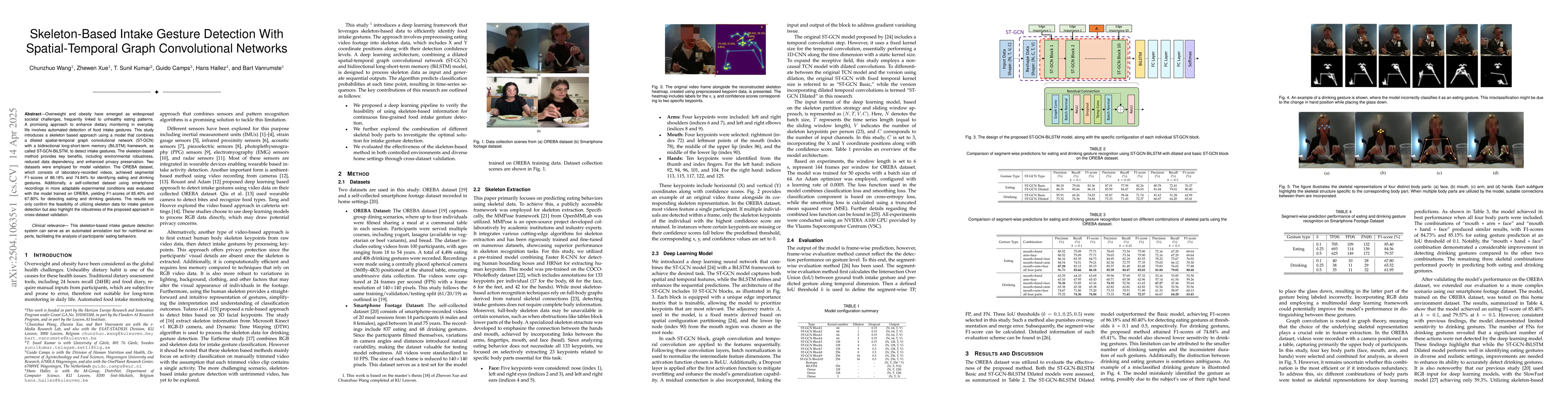 Thumbnail for Skeleton-Based Intake Gesture Detection With Spatial-Temporal Graph
  Convolutional Networks