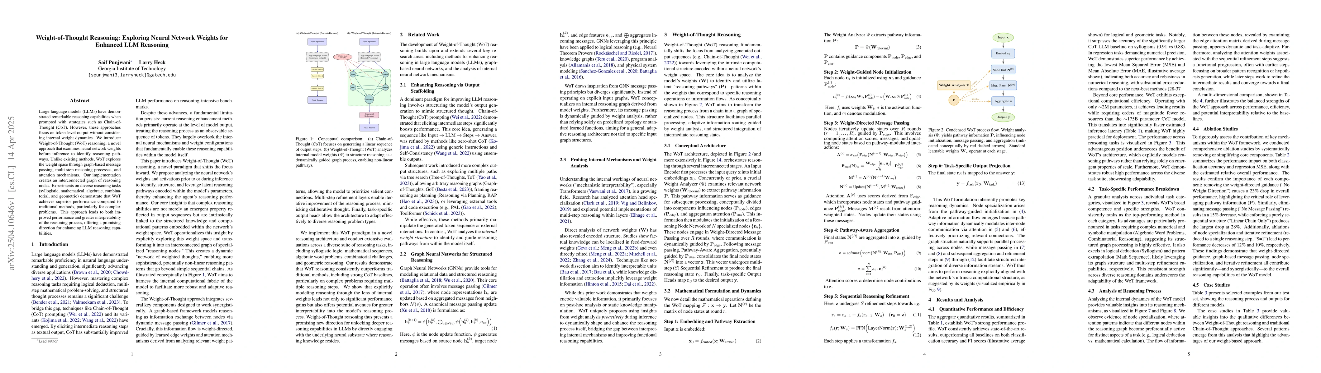 Thumbnail for Weight-of-Thought Reasoning: Exploring Neural Network Weights for
  Enhanced LLM Reasoning