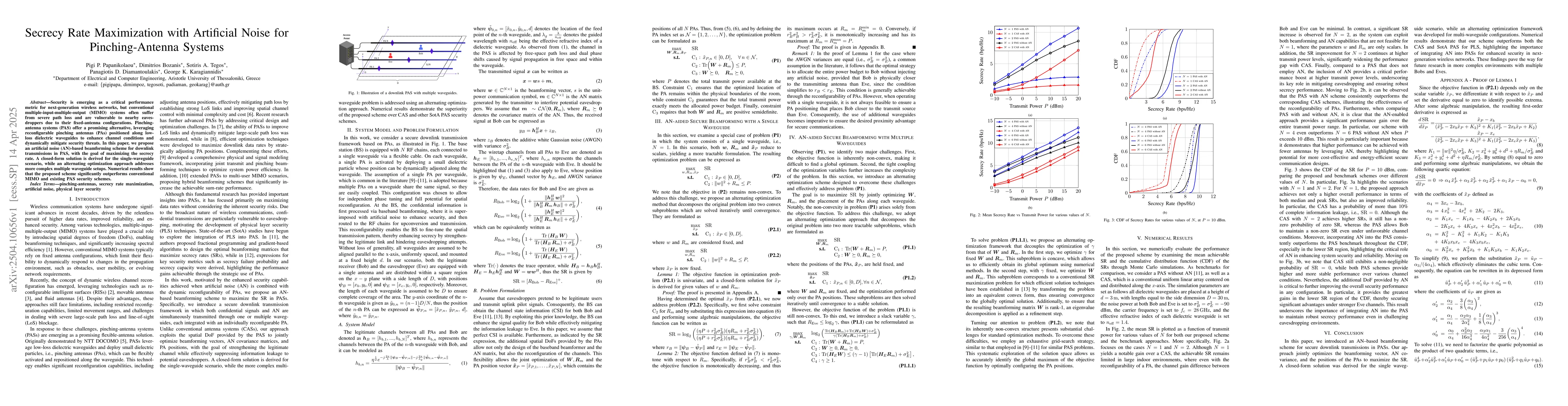 Thumbnail for Secrecy Rate Maximization with Artificial Noise for Pinching-Antenna
  Systems