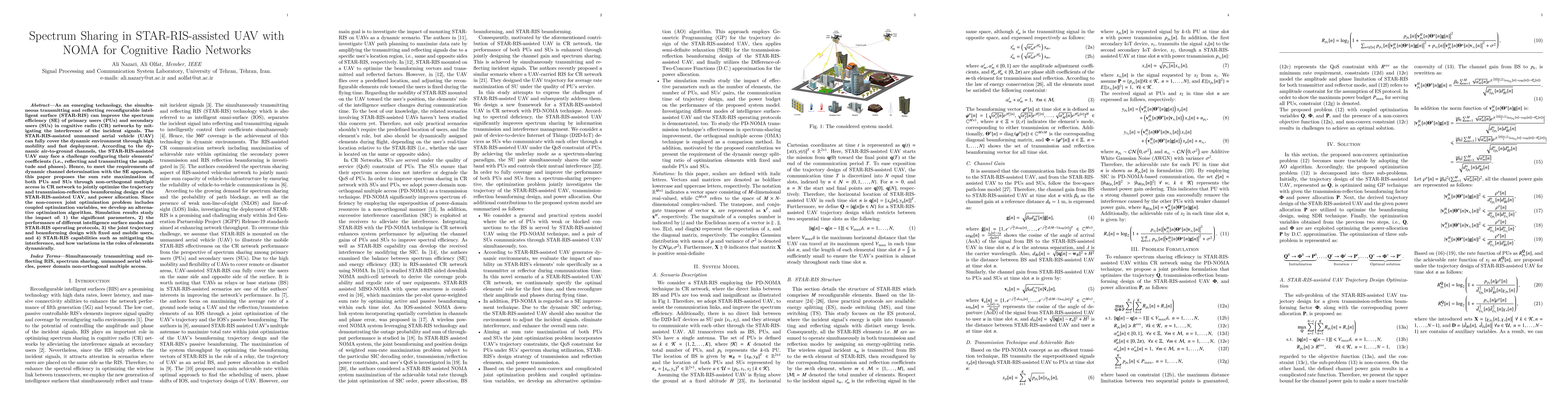 Thumbnail for Spectrum Sharing in STAR-RIS-assisted UAV with NOMA for Cognitive Radio
  Networks