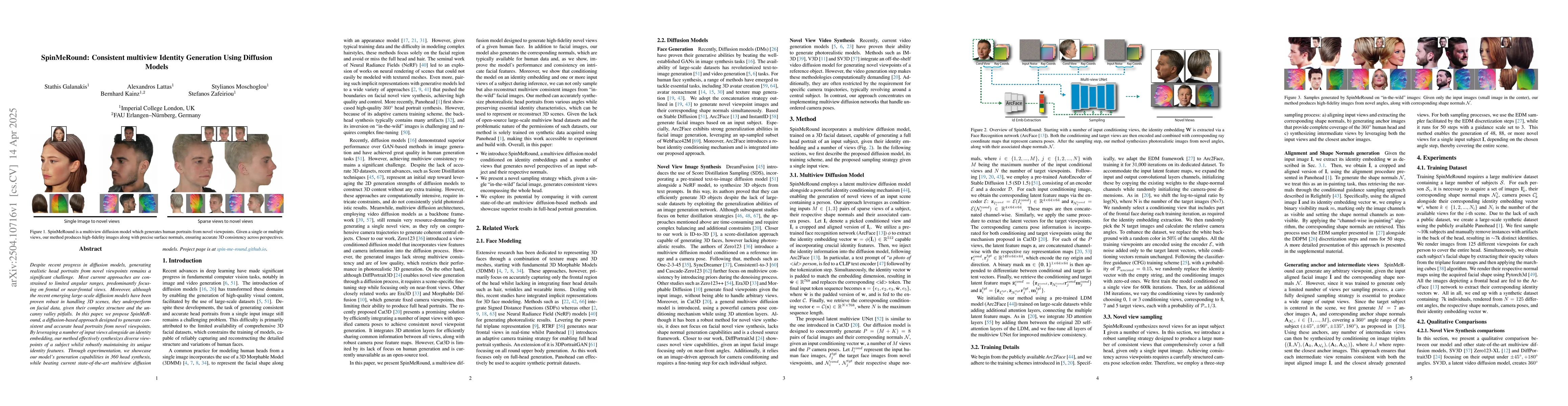 Thumbnail for SpinMeRound: Consistent Multi-View Identity Generation Using Diffusion
  Models