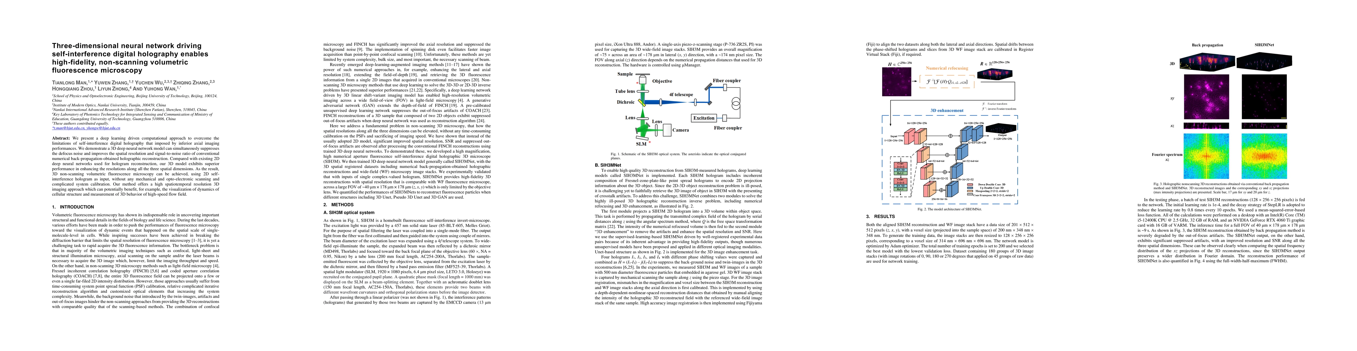 Thumbnail for Three-dimensional neural network driving self-interference digital
  holography enables high-fidelity, non-scanning volumetric fluorescence
  microscopy
