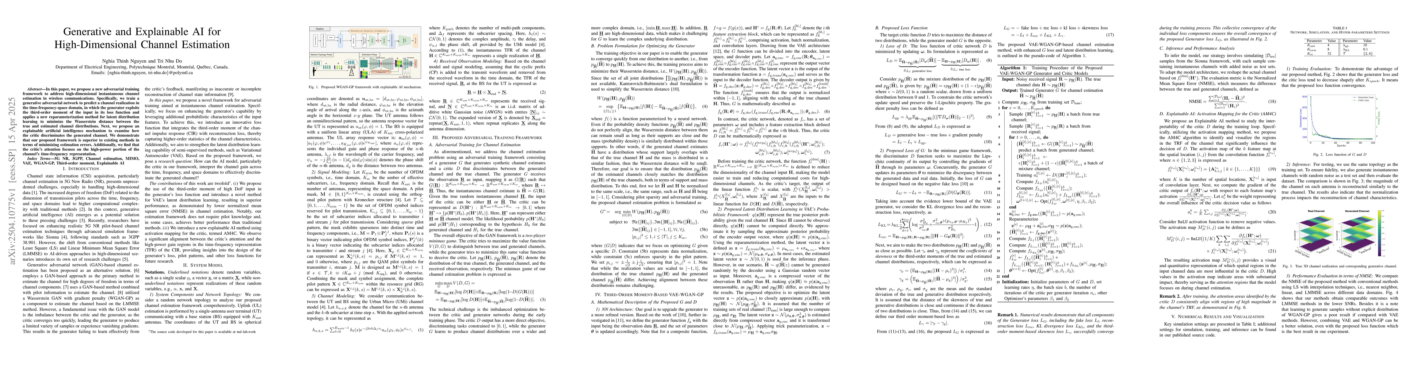 Thumbnail for Generative and Explainable AI for High-Dimensional Channel Estimation