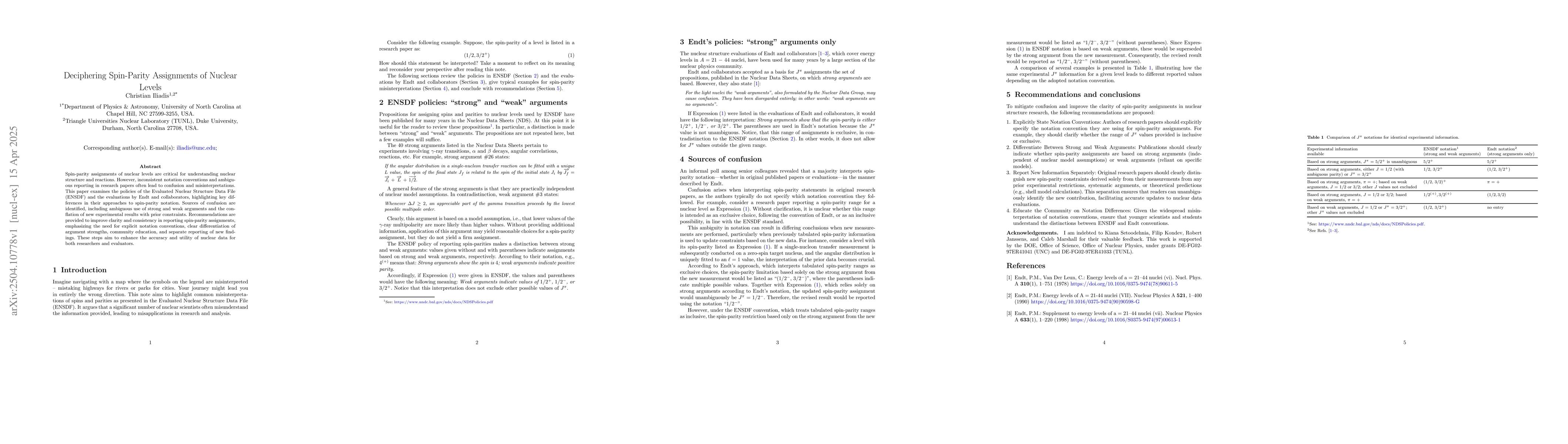 Thumbnail for Deciphering Spin-Parity Assignments of Nuclear Levels