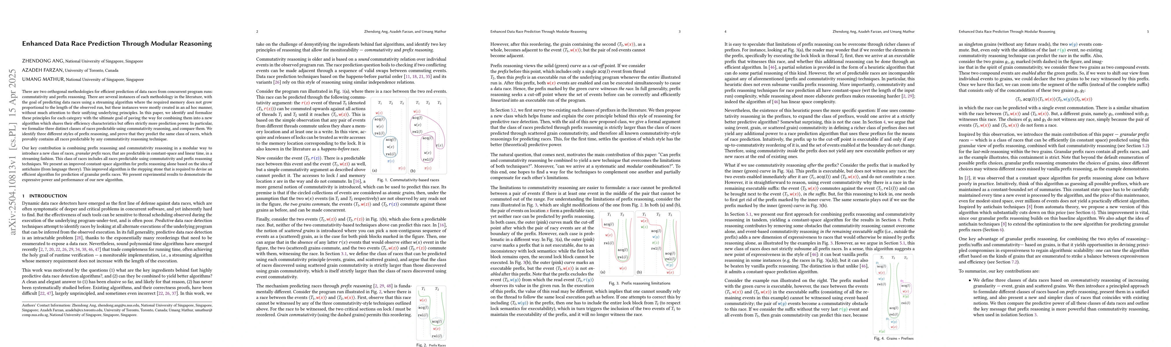 Thumbnail for Enhanced Data Race Prediction Through Modular Reasoning