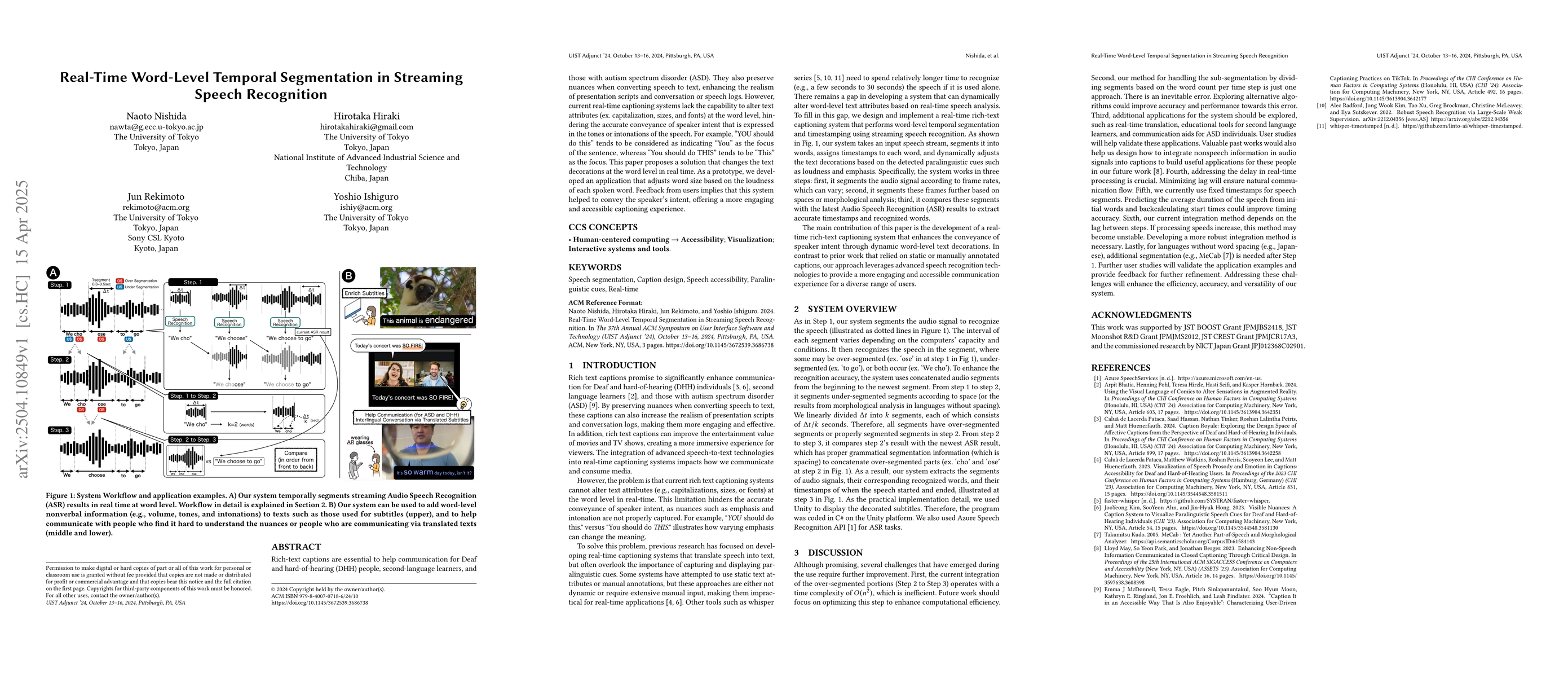 Thumbnail for Real-Time Word-Level Temporal Segmentation in Streaming Speech
  Recognition