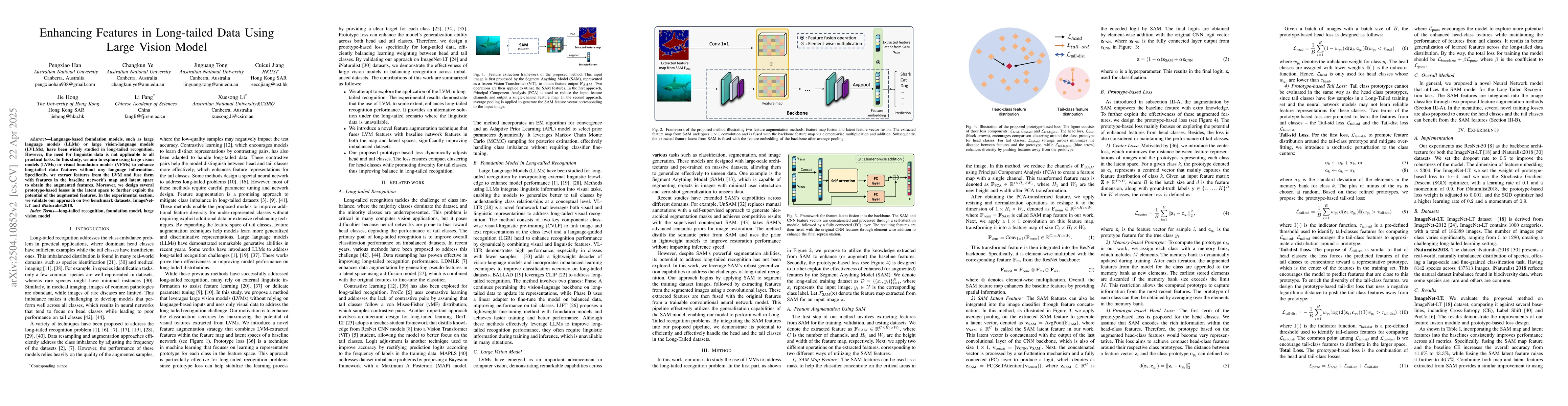 Thumbnail for Enhancing Features in Long-tailed Data Using Large Vision Model