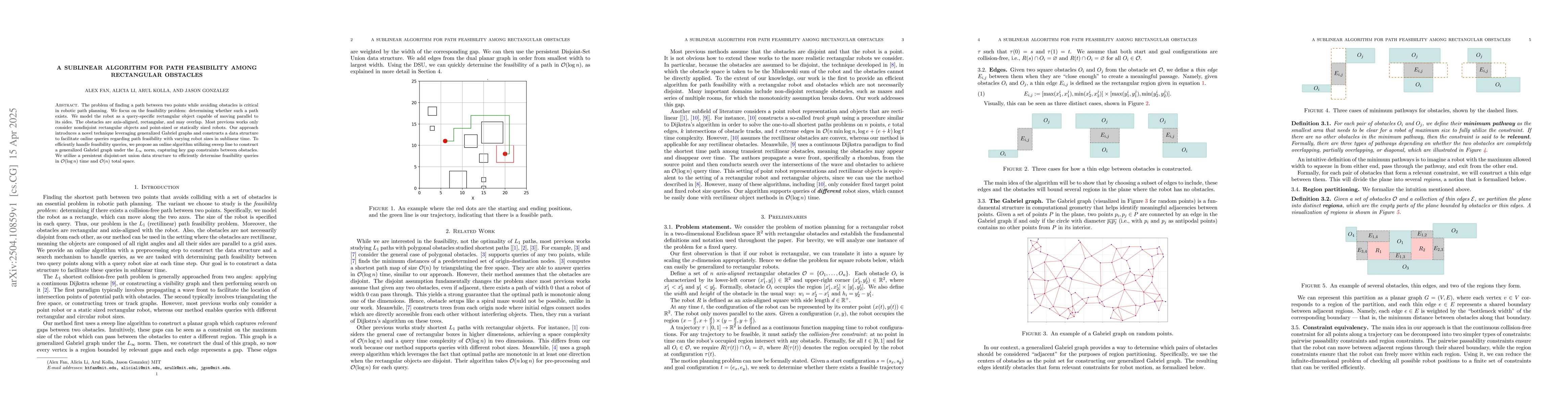 Thumbnail for A Sublinear Algorithm for Path Feasibility Among Rectangular Obstacles