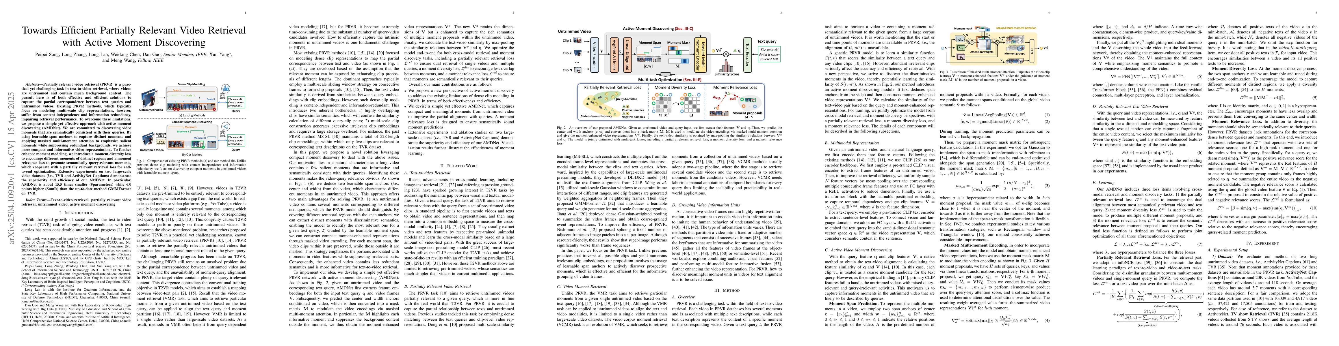 Thumbnail for Towards Efficient Partially Relevant Video Retrieval with Active Moment
  Discovering
