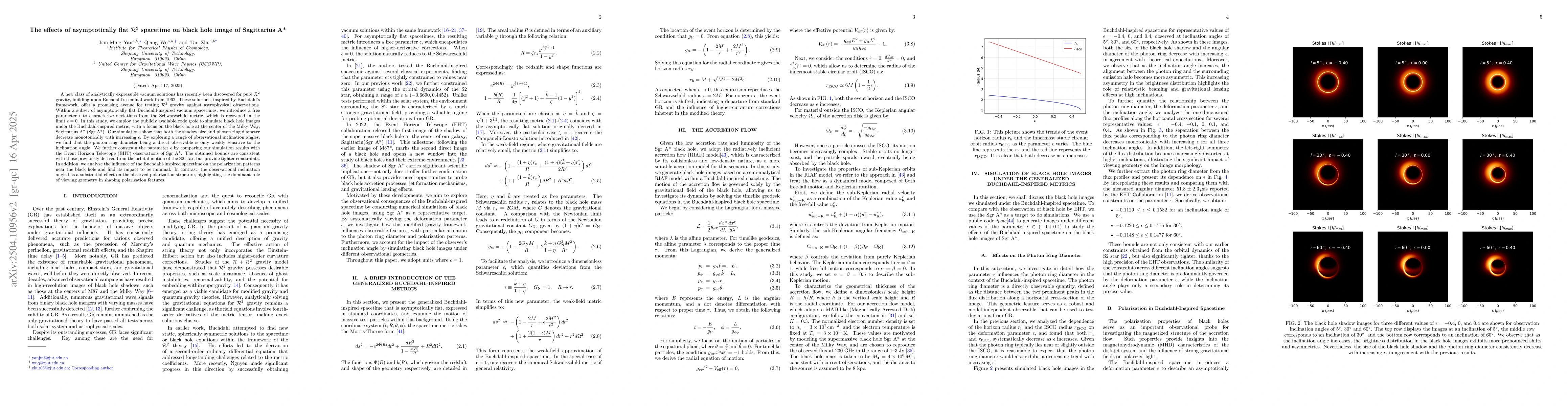 Thumbnail for The effects of asymptotically flat $R^2$ spacetime on black hole image
  of Sagittarius A*