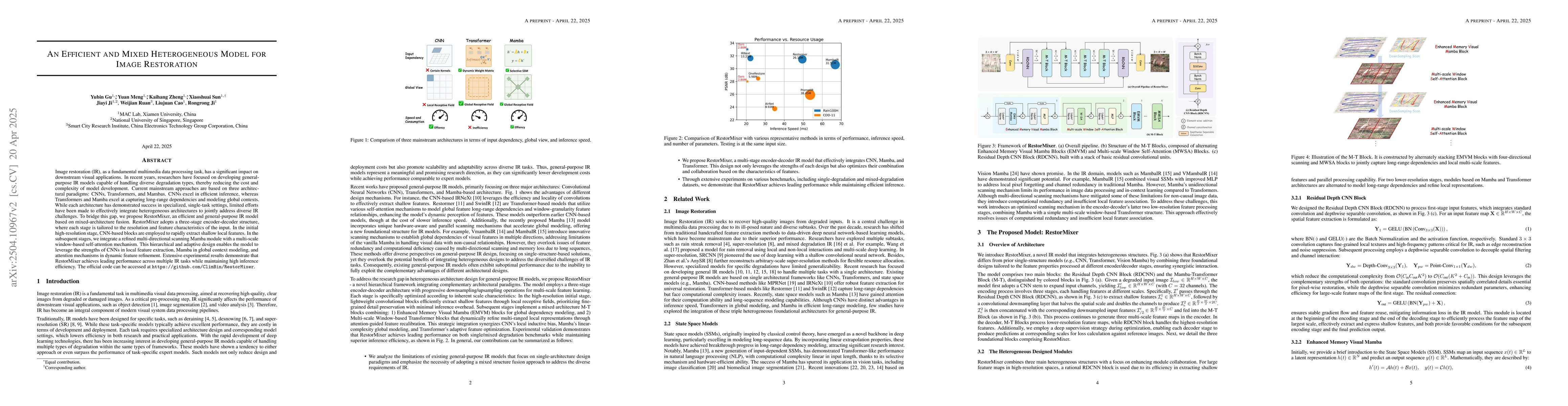 Thumbnail for An Efficient and Mixed Heterogeneous Model for Image Restoration