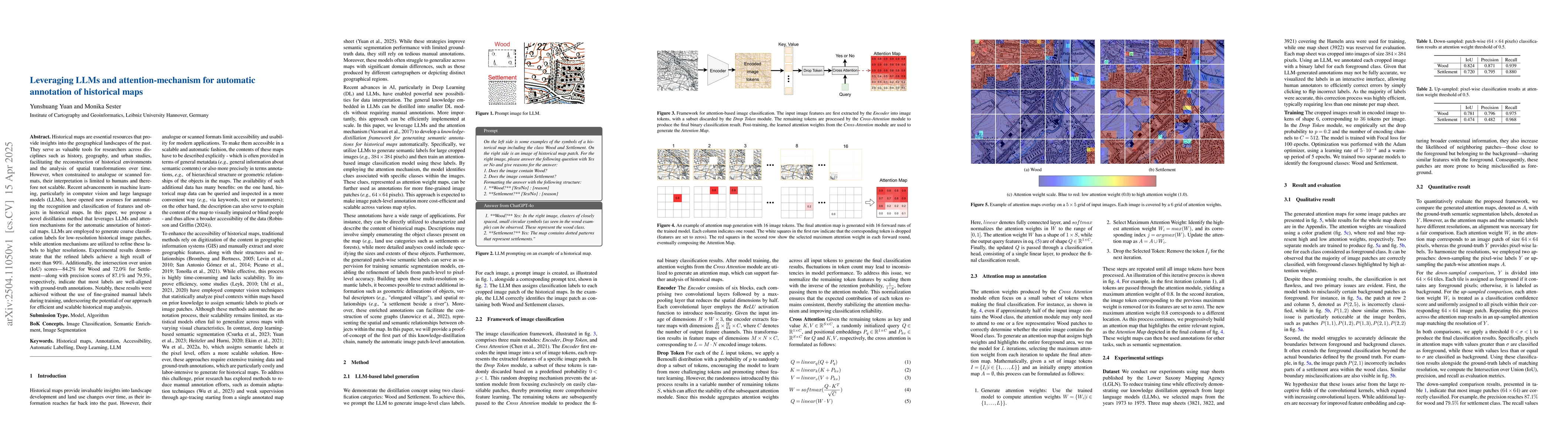 Thumbnail for Leveraging LLMs and attention-mechanism for automatic annotation of
  historical maps