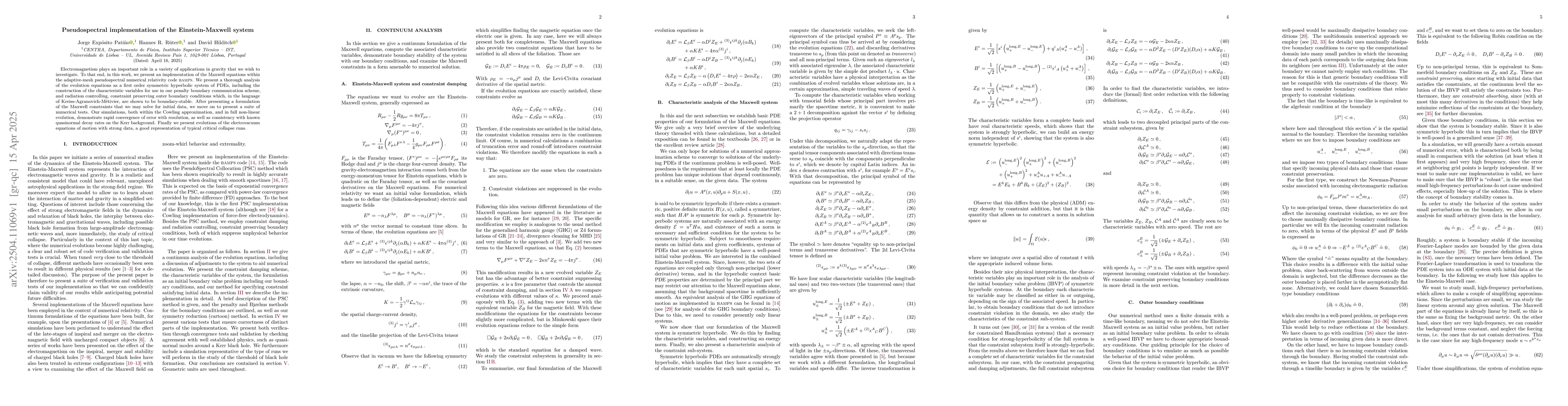 Thumbnail for Pseudospectral implementation of the Einstein-Maxwell system