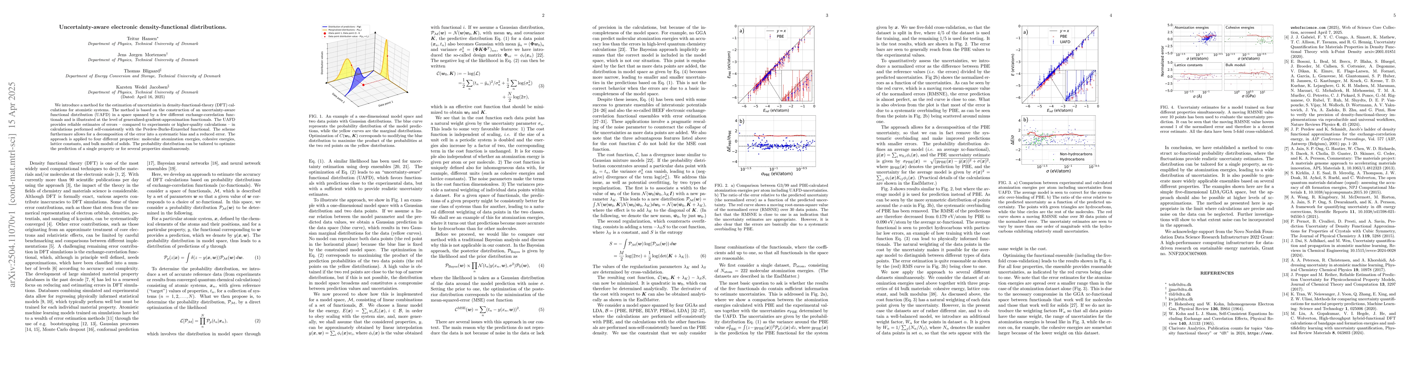 Thumbnail for Uncertainty-aware electronic density-functional distributions